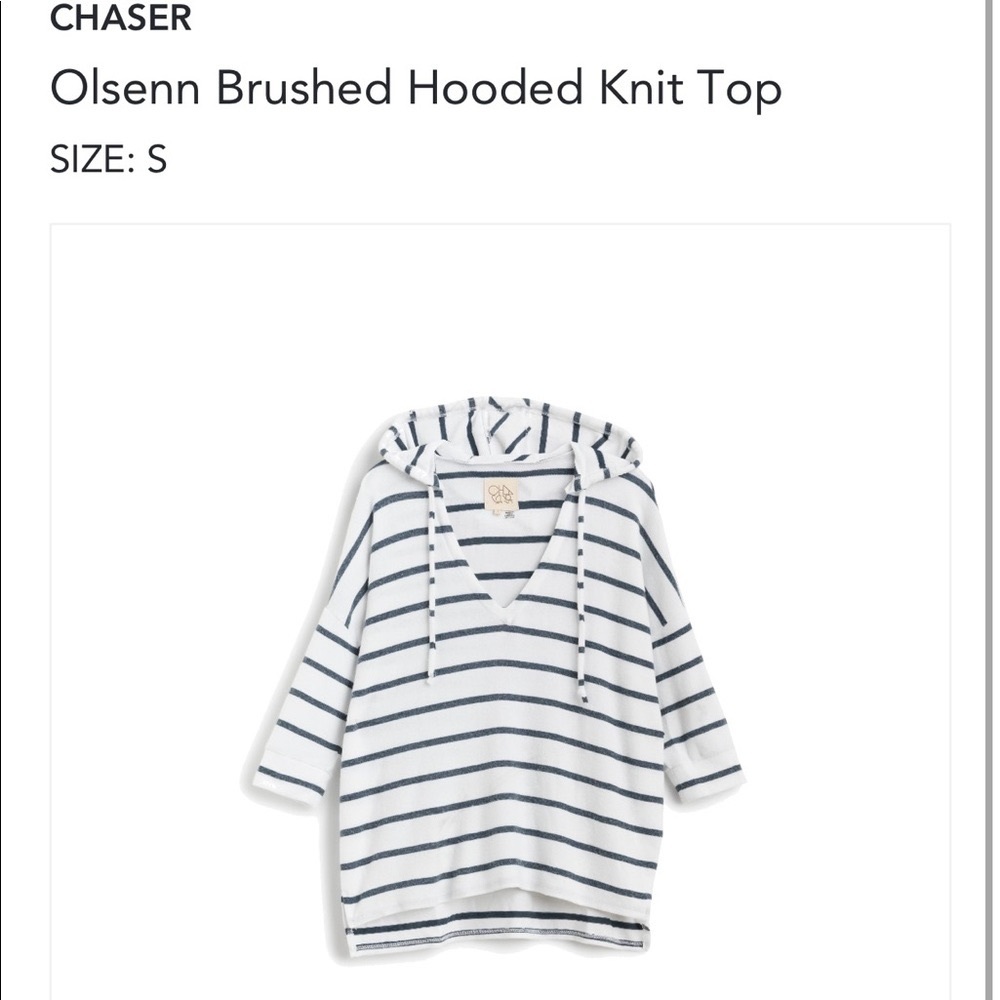 Stitch Fix top. Blue and white top hoodie size small